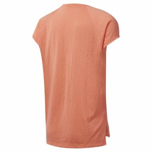 Reebok Burnout T Shirt Damen - Rosa - DE 912-TNY